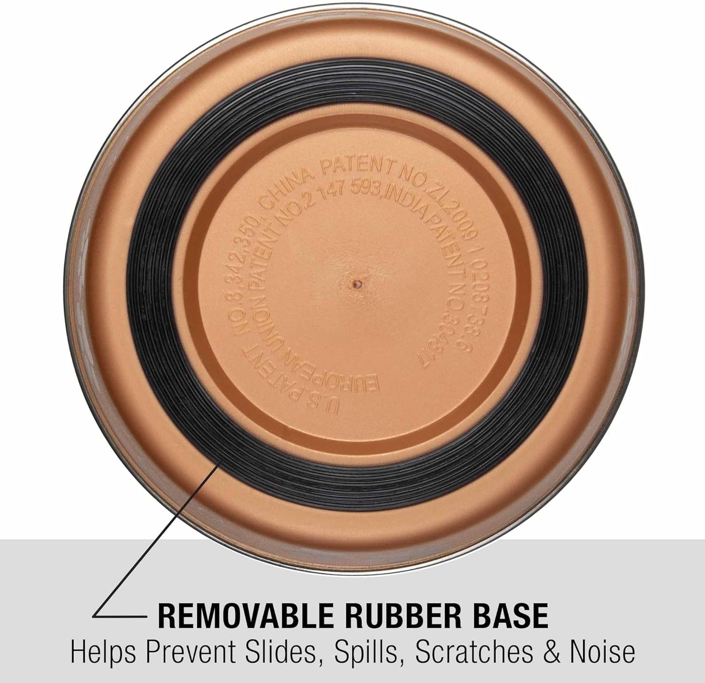 Loving Pets Bella Dog Bowls- Stainless Steel Dog & Cat Bowls - Spill Proof Dog Food Bowl, Cat Bowl, Puppy Essentials & Pet Supplies Great for Home & Travel (Small 10-20 lbs, Champagne)