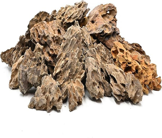 5LB Aquarium Rocks Dragon Stone for Aquariums Aquascaping Landscaping Model Fish Tanks Terrariums Vivariums Decoration Paludarium Amphibian Enclosures-2-4 Inches