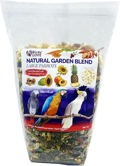 Birds LOVE All Natural Garden Blend Bird Food for Parrots 6lb