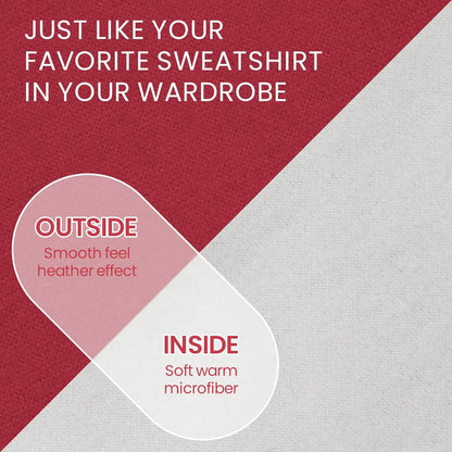 ROZKITCH Dog Sweaters Soft Fleece Pullover Sweatshirt Pajamas, Turtleneck Warm Pet Cold Weather Jacket Stretchy Vest Jumpsuit Apparel Outfit Clothes for Small Medium Large Dogs Walking Sleep Red M