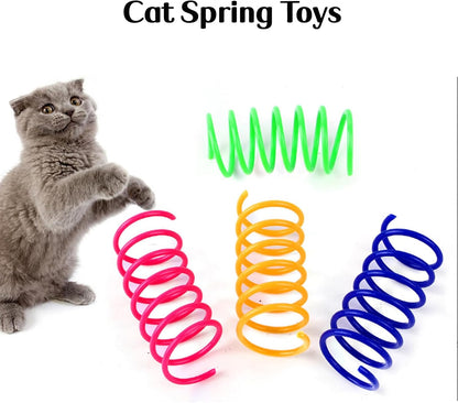 25 PCS Assortment of Cat Toys - Hanging Door Cat Toy,Catnip Toys,Feather Teaser,Mice,Colorful Balls & Bells.Perfect for Kittens,Cats,and Puppies