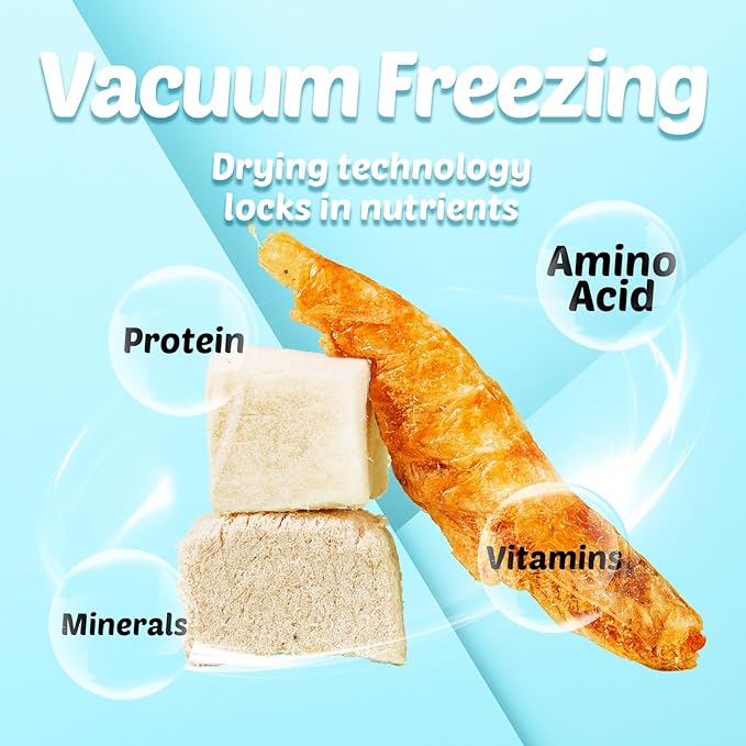 Turtle Food - Natural Freeze-Dried Chicken, Duck and Antarctic Krill – 3 in 1 Premium Treats for Reptiles, Cats & Dogs – Human-Grade Real Meat