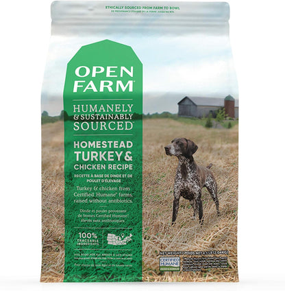 Open Farm Grain-Free Homestead Turkey and Chicken Dog Food 4.5 Pounds