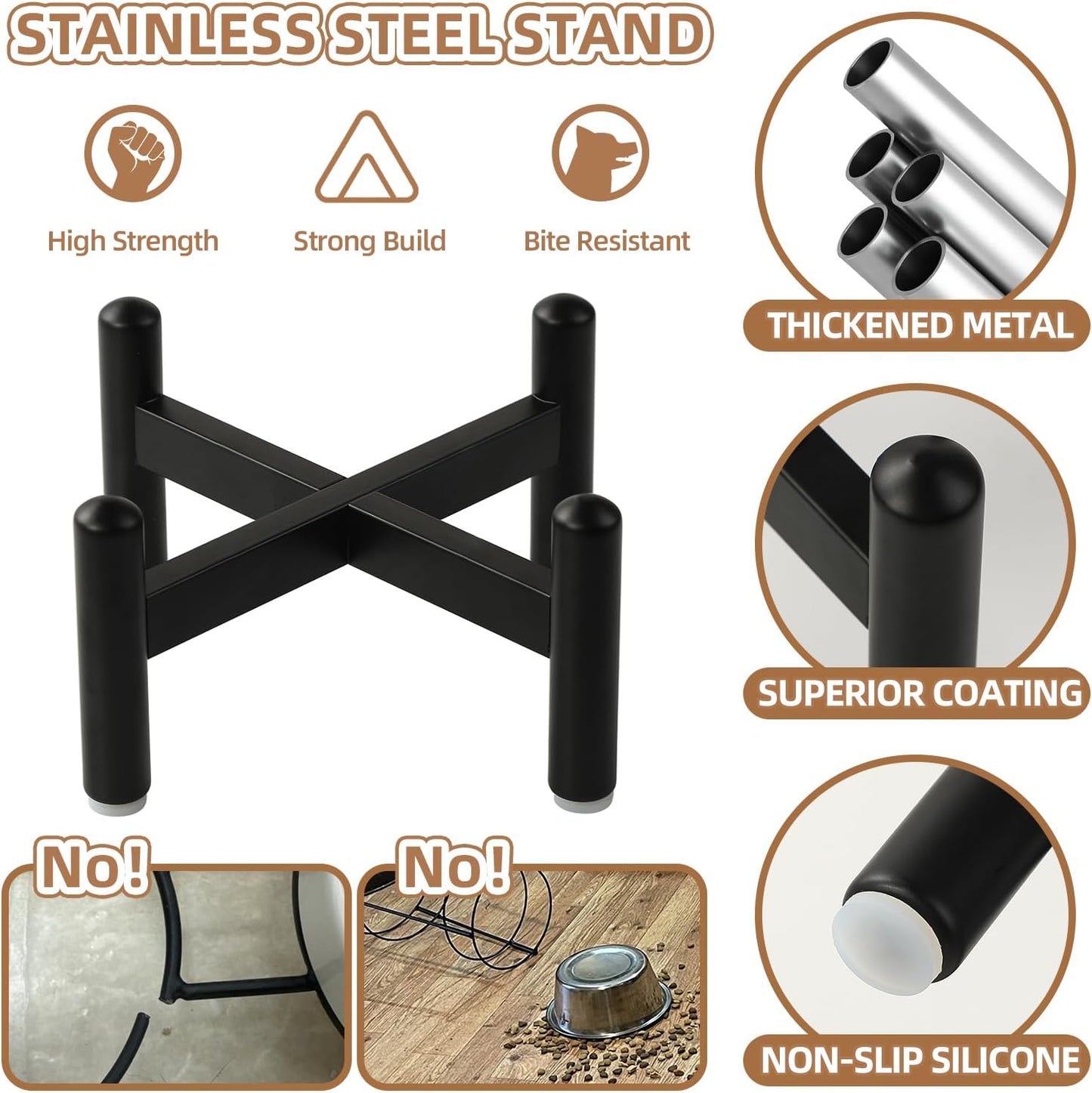 Elevated Slow Feeder Cat Bowl - Ceramic Cat Food Dish with Anti-Slip Stainless Steel Stand - Raised Maze Plate for Slow Eating - Mint Green