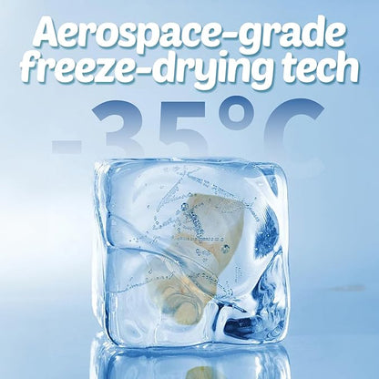 Turtle Food - 4 in 1 Natural Freeze-Dried Chicken, Duck, Salmon, Cod – Real Meat Snacks for Aquatic & Box Types, Cats & Dogs – Human-Grade Quality
