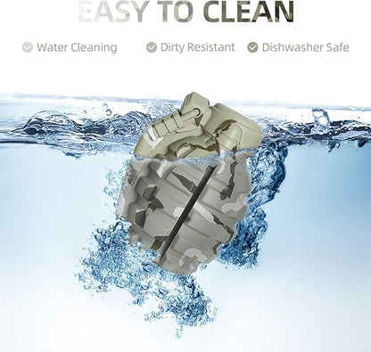 Dog Toys for Aggressive Chewers Large Breed, for German Shepherd, Indestructible Interactive Treat Dog Toys for Large Medium Breeds, Food Grade & Tough Rubber, Fun to Chew, Chase and Fetch (Camo)