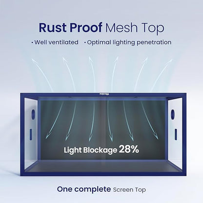 120 Gallon Bearded Dragon Tank,48" x 24" x 24" Reptile Tank with Sliding Door Top Screen Ventilation, Front Opening Reptile Enclosure for Easy Maintenance