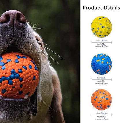Indestructible Dog Ball Toy for Aggressive Chewers,Dog Floating Toy,Durable Balls,Interactive chew Ball for Dogs, (1ball)