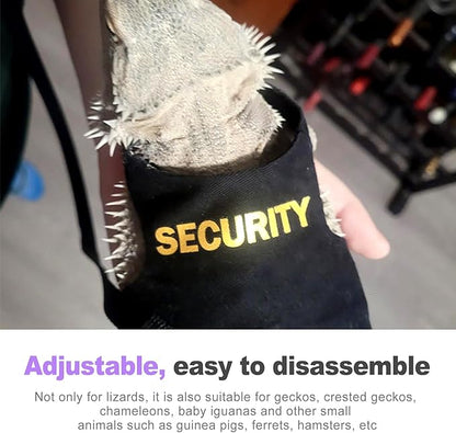 Bearded Dragon Harness & Leash Kit, Escape-Proof Adjustable Lizard Lead for Walking, Fun Costume Accessory
