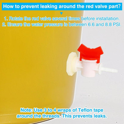 2pcs Rabbit Watering System Bucket Connector Kit-Includes Bulkhead Fitting, Barb Ball Valve，mesh Filter Washer for ID 5/16" Hose, Poultry Watering Equipment, Animal Water Dispenser