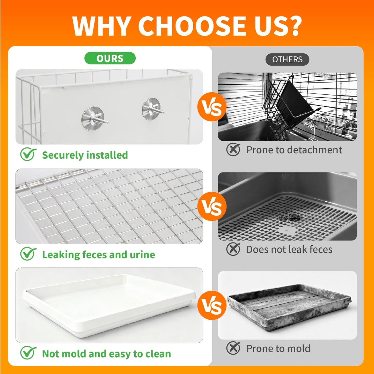 3 in 1 Rabbit Hay Feeder with Litter Box,Upgraded Metal Hay Rack & Litter Tray & Water Bowl,Quick Cleaning,Easy to Install,Bunny Supplies for Rabbit Guinea Pig Chinchilla Small Animals