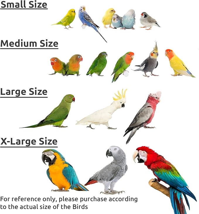 SIMENA Bird Blanket for Cage, Corner Fleece Bed for Birds, Cozy Bird Warmer, Parrot House for Cage, Cuddle Nest Hanging Toy for Lovebirds Parakeet (Medium)