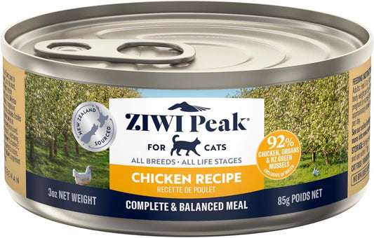 ZIWI Peak Wet Cat Food – All Natural, High Protein, Grain Free, Limited Ingredient, with Superfoods (Chicken, Case of 24, 3oz Cans)