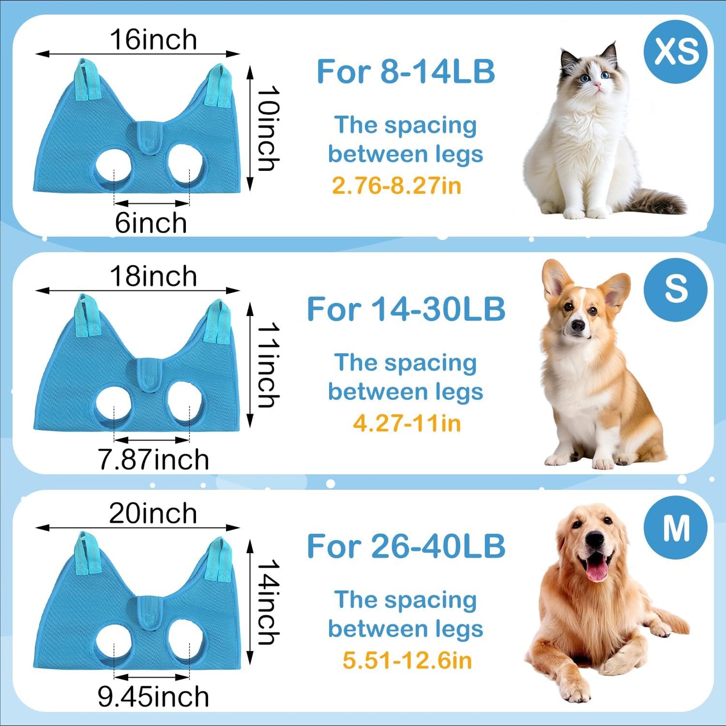 JIURUN Dog Grooming Hammock for Nail Trimming, Dog Grooming Hammock(M), Dog Sling for Nail Trimming, Hanging Harness Holder for Nail Clipping, Pet Comb Bat Costume Wings for Cats Dogs