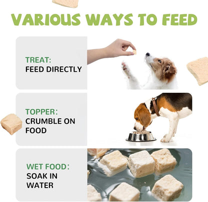 PAWUP Freeze Dried Cat Treats, Raw Chicken Food for Dogs Cats, Single Ingredient, High Protein Natural Healthy Topper, 3.8 oz