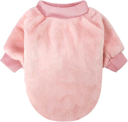 FabriCastle Dog Sweaters, 3-Pack Dog Clothes for Small Dogs Girl & Male, Soft and Warm Pet Coats XXS - XXL, Winter Pet Jackets, Doggy Apparel Costumes, Puppy Outfits (Pink,Purple,Light Pink, Large)