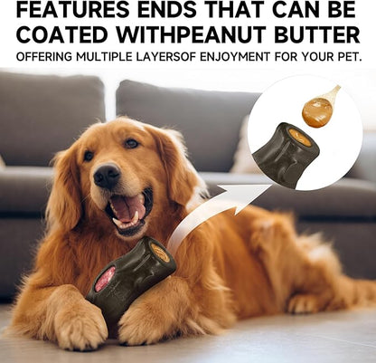 Interactive Dog Toys for Aggressive Chewers - Frozen Treat Toys, Dog Puzzle Toys with Frozen Mold - Best Durable Enrichment Toys to Keep Dogs Busy, Safe Chew Toys for Large/Medium Breeds