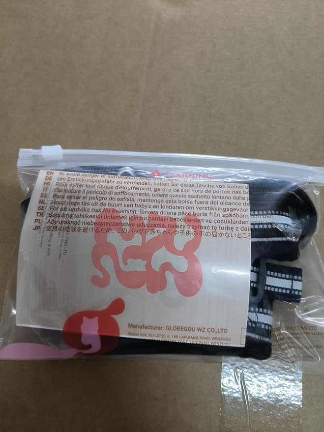 rabbitgoo Cat Harness and Leash Set for Walking Escape Proof, Adjustable Soft Kittens Vest with Reflective Strip for Cats, Comfortable Outdoor Vest, Black, M