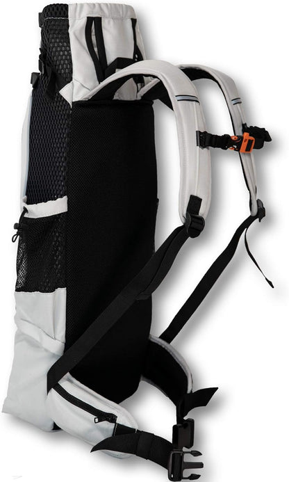 K9 Sport Sack Knavigate - X-Large, Lunar Rock - Ideal for Dogs with 23-25” Back Length - Adjustable, Backpack-Style Carrier with Internal Frame & Padded Hip Belt