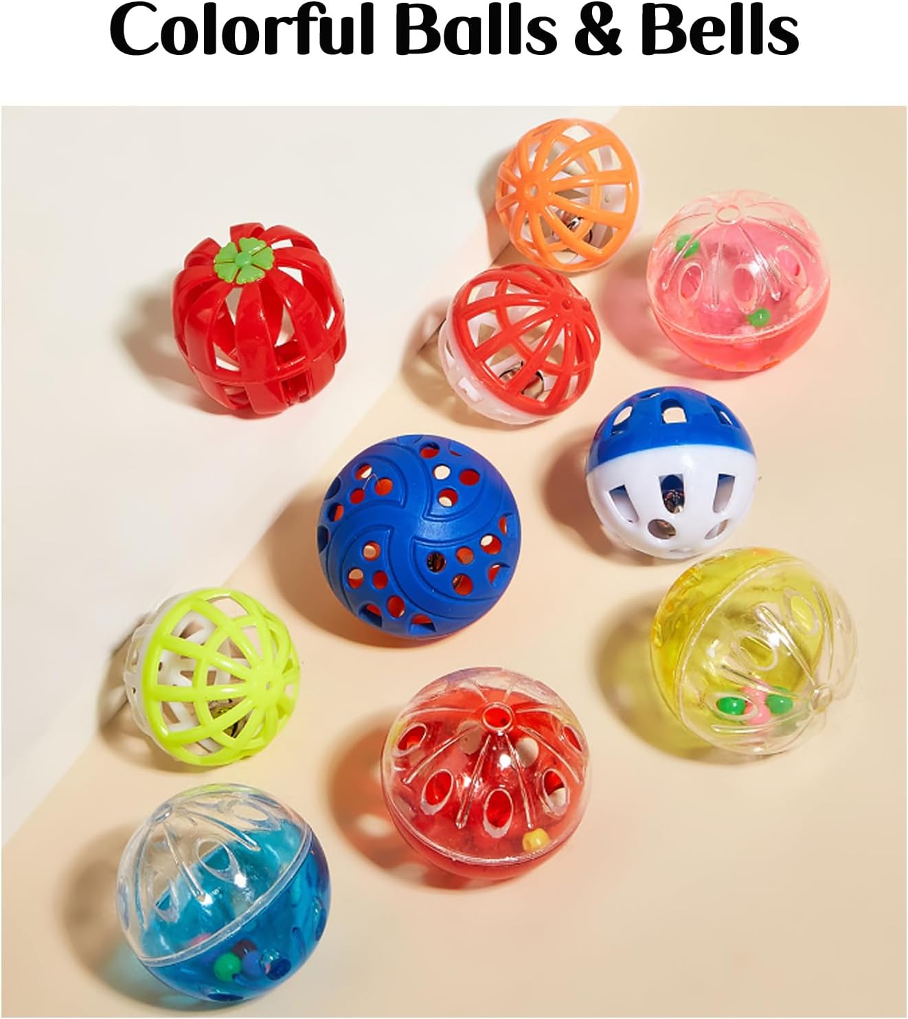 25 PCS Assortment of Cat Toys - Hanging Door Cat Toy,Catnip Toys,Feather Teaser,Mice,Colorful Balls & Bells.Perfect for Kittens,Cats,and Puppies