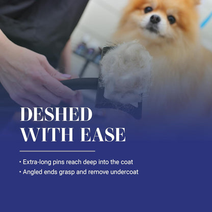 Chris Christensen Baby K Dog Slicker Brush, Groom Like a Professional, Fluff Detangle Style, Saves Time Energy, Black, Small