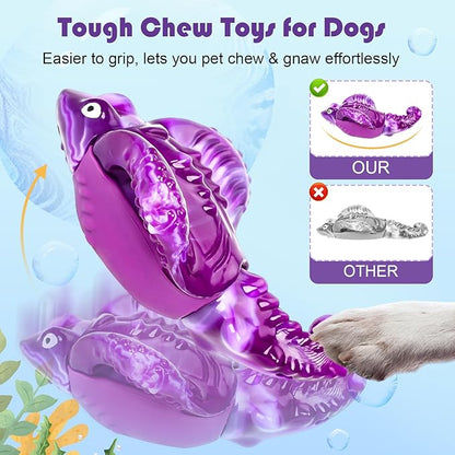 Tough Dog Toys for Aggressive Chewers, Indestructible Chew Toys for Dogs, Interactive Large Dog Toy to Keep Them Busy, Super Chewer Dog Toy for Large Medium Breed, Gifts for Dogs
