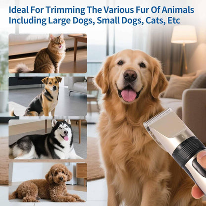 2 Pack Dog Grooming Replacement Blade Compatible with Oneisall Low Noise Dog Clippers, Dog Hair Vacuum Clipper Made of Ceramic Blade & Stainless Steel Blade Size 0.5mm