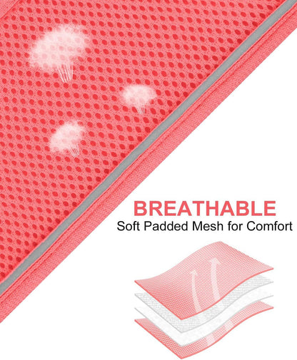 Joytale Small Dog Harness, Breathable Mesh Step-in Vest, Reflective Soft Padded Harnesses for Medium Dogs, Pink, XL