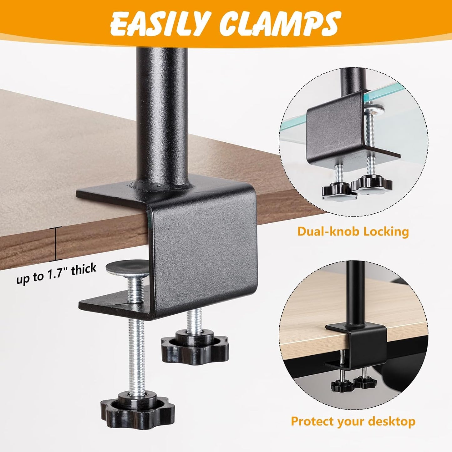 Cat Desk Bed,Sturdy Cats Bed for Desk,360° Rotating Cat Hammock Perch with Removable Washable Cover,Height Adjustable,Holds 40lbs - Perfect for Indoor CatsPerch