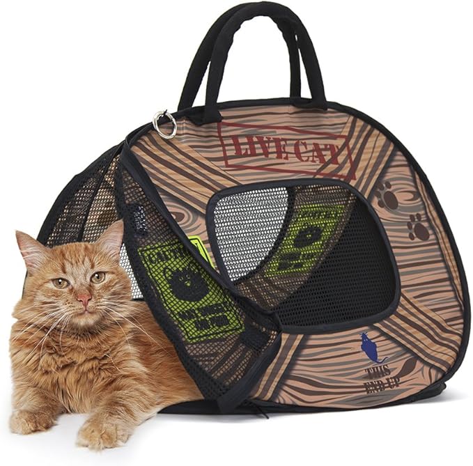SportPet Designs Pop Open Cat Carrier (Pattern)