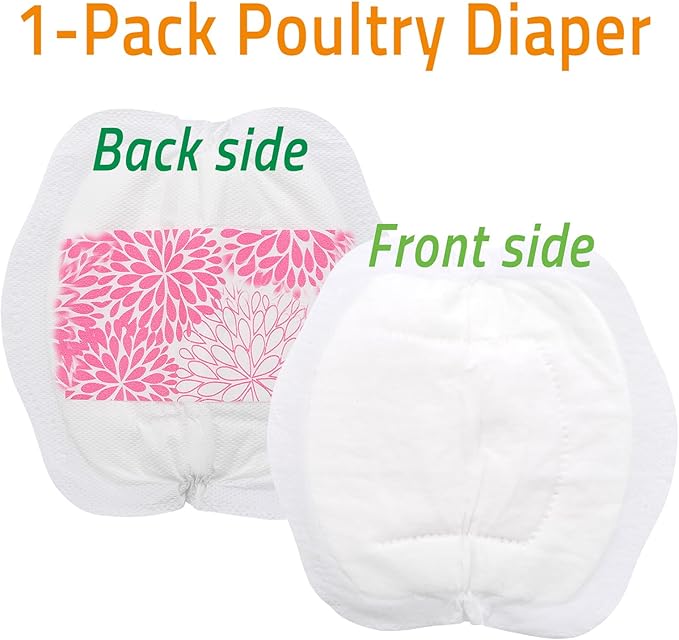 Adjustable Chicken Harness Diaper (5.4ft Leash) – Breathable & Washable Secure Training for Hens, Ducks & Chicks | Outdoor Walking & Discipline Solution