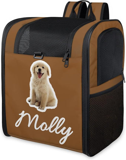 Cat Backpack Carrier-Customizable, Breathable Pet Carrier Backpack for Outdoor Travel/Vet Visits/Daily Use, Adjustable & Secure Design for Small Dogs and Cats Style6