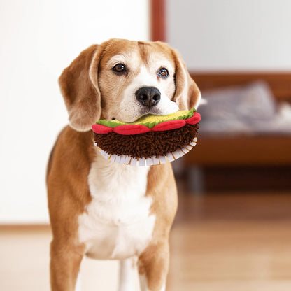 Prime Pets Plush Taco Dog Toy, Dog Squeaky Toys, Food Shaped Pet Toy for Small Medium Large Dogs, Stuffed Puppy Chew Toys