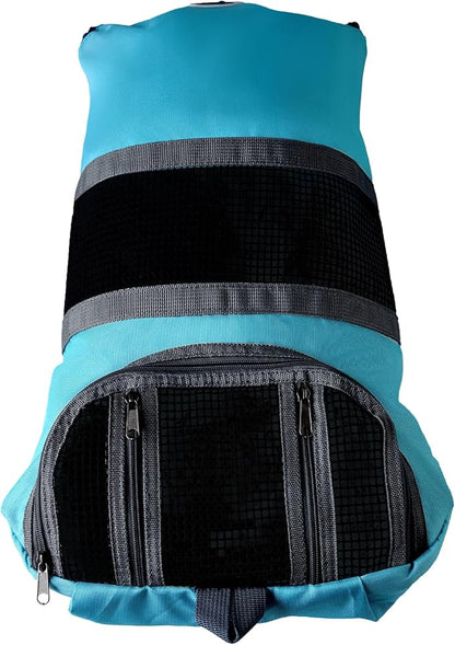 Cinf Cat Nail Clipping Cleaning Grooming Restraint Bag No Scratching Biting for Nail Trimming Injecting Examining(Blue,L)