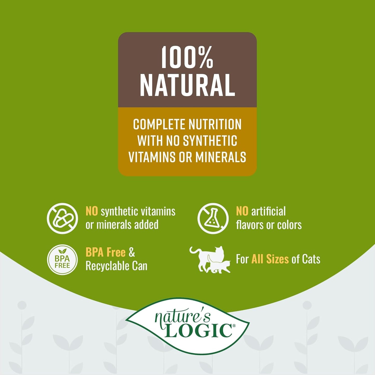 Nature's Logic 24 Count Feline Turkey Canned Food, 24-5.5 oz