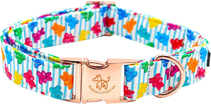 Elegant little tail Dog Collar, Dill Pickles Pattern Pet Collar Durable Cute Dog Collars Male or Female Pet Gift Adjustable Dog Collar for Medium Dogs