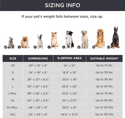 Bedsure Orthopedic Dog Bed Medium Size Dogs - Washable Medium Dog Cat Bed Waterproof, Comfort Pet Couch Sofa with Washable Removable Cover, Pets Bed with Nonskid Bottom, Dark Grey, 28"