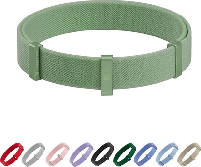 Safety Cat Collar - U.S. IDA Gold Award Design, Stretchy Elastic Quick Release Non Breakaway Cat Collar Light Weight for Kitten All Small Medium Large Cats (Olive, M (7.8-15.7 inch))