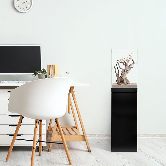 UNS Ultra Clear Rimless Tank - 10.6GAL | 40.5L - 11.81x11.81x17.71 | 30x30x45 CM, 5mm Glass Thickness, Leveling Mat Included - Low Iron, High Clarity Fish Tank w/ 45° Mitered Edge - [30T]