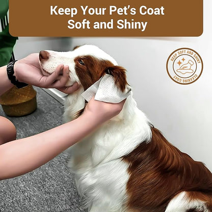400 Coconut Oil Dog Wipes for Paws and Butt Large Thick Puppy Wipes for Dogs Face and Body Dog Wipes Cleaning Deodorizing Cat Wipes Cleaning Fur and Butt Big Doggie Wipes Doggy Wipes Bum Dog Ear Wipes