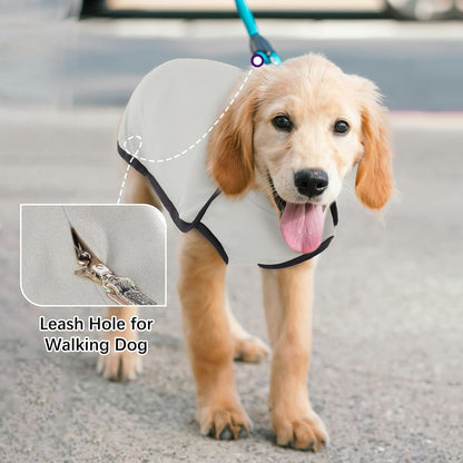 ROZKITCH Dog Winter Coat Soft Pullover Pajamas, Pet Windproof Warm Cold Weather Jacket Vest Cozy Jumpsuit Apparel Outfit Clothes for Walking Sleep Grey XS