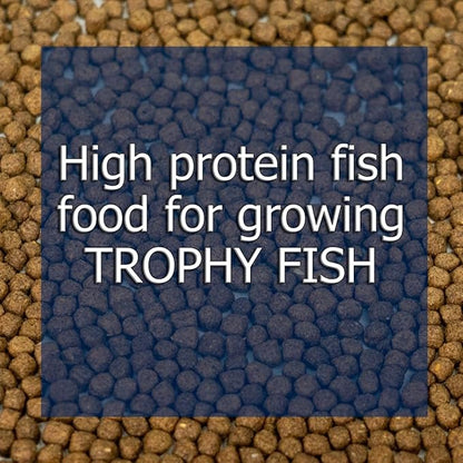 Natural Waterscapes Game Fish Food Variety | Pond and Lake Fish Food Pellets | 22 lb Bag | Feed to Bass, Bluegill, Trout, Catfish, tilapia | Floating Pellets