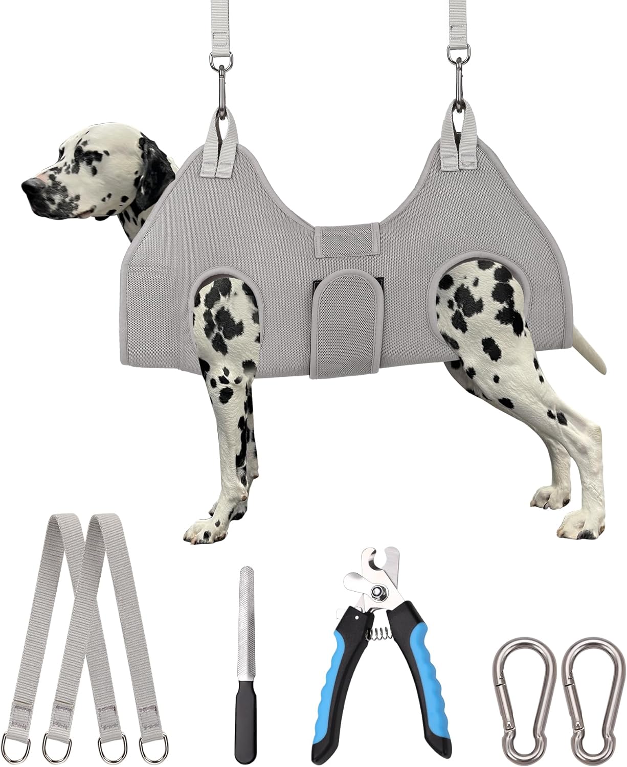 Dog Grooming Hammock,XX-Large Hammock for Nail Trim, Hanging Harness for Nail Trimming,Dog Sling Restraint Holder for Pet Grooming Suspension Hanger with Thick Fabric Neck Support