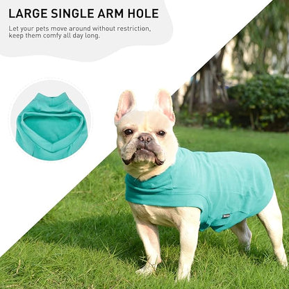 Soft Fleece Dog Sweatshirt - Warm & Comfortable Cat & Dog Sweaters - Stretchy Easy On Hoodie - Small to Medium Sizes - Perfect for Winter & Cold Weather