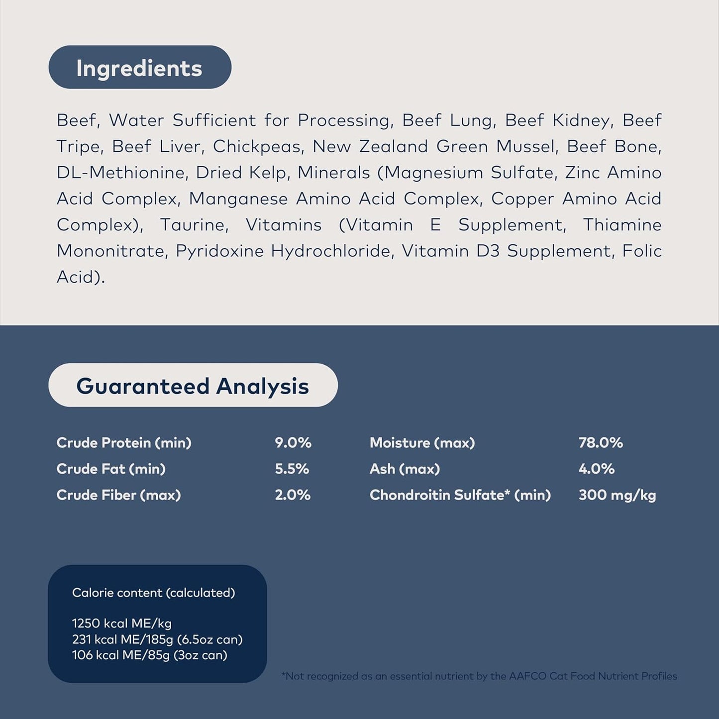 ZIWI Peak Wet Cat Food – All Natural, High Protein, Grain Free, Limited Ingredient, with Superfoods (Beef, Case of 6, 3oz Cans)