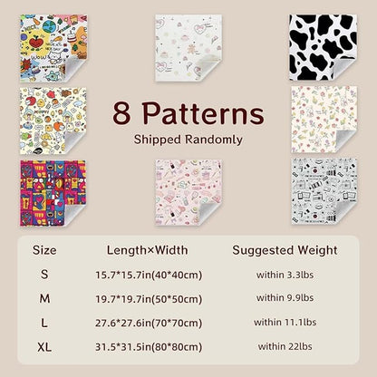 Cat Grooming Wrap – Self-Adherent Anti-Scratch Swaddle Restraint Bag for Nail Cutting, Medication, Multifunctional Care - Calm Cozy Burrito Papoose Pet Magic Blanket (31.5*31.5inches within 22lbs)