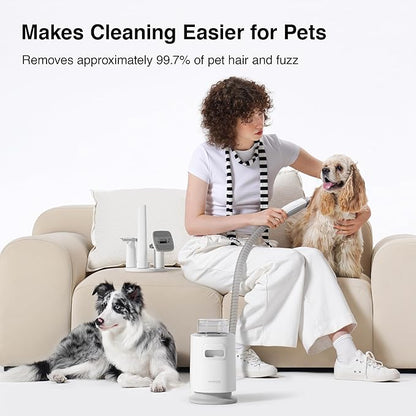 Neakasa P0 Pro Dog Grooming Vacuum for Shedding, 6.6lbs Lightweight Portable Grooming Kit, Low Noise Dog Clippers, Pet Hair Remover for Cats