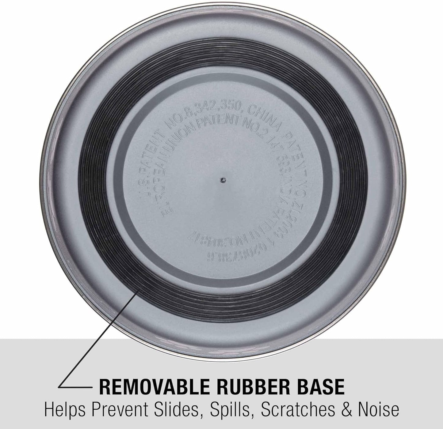 Loving Pets Bella Dog Bowls- Stainless Steel Dog & Cat Bowls - Spill Proof Dog Food Bowl, Cat Bowl, Puppy Essentials & Pet Supplies Great for Home & Travel (Small 10-20 lbs, Blueberry)