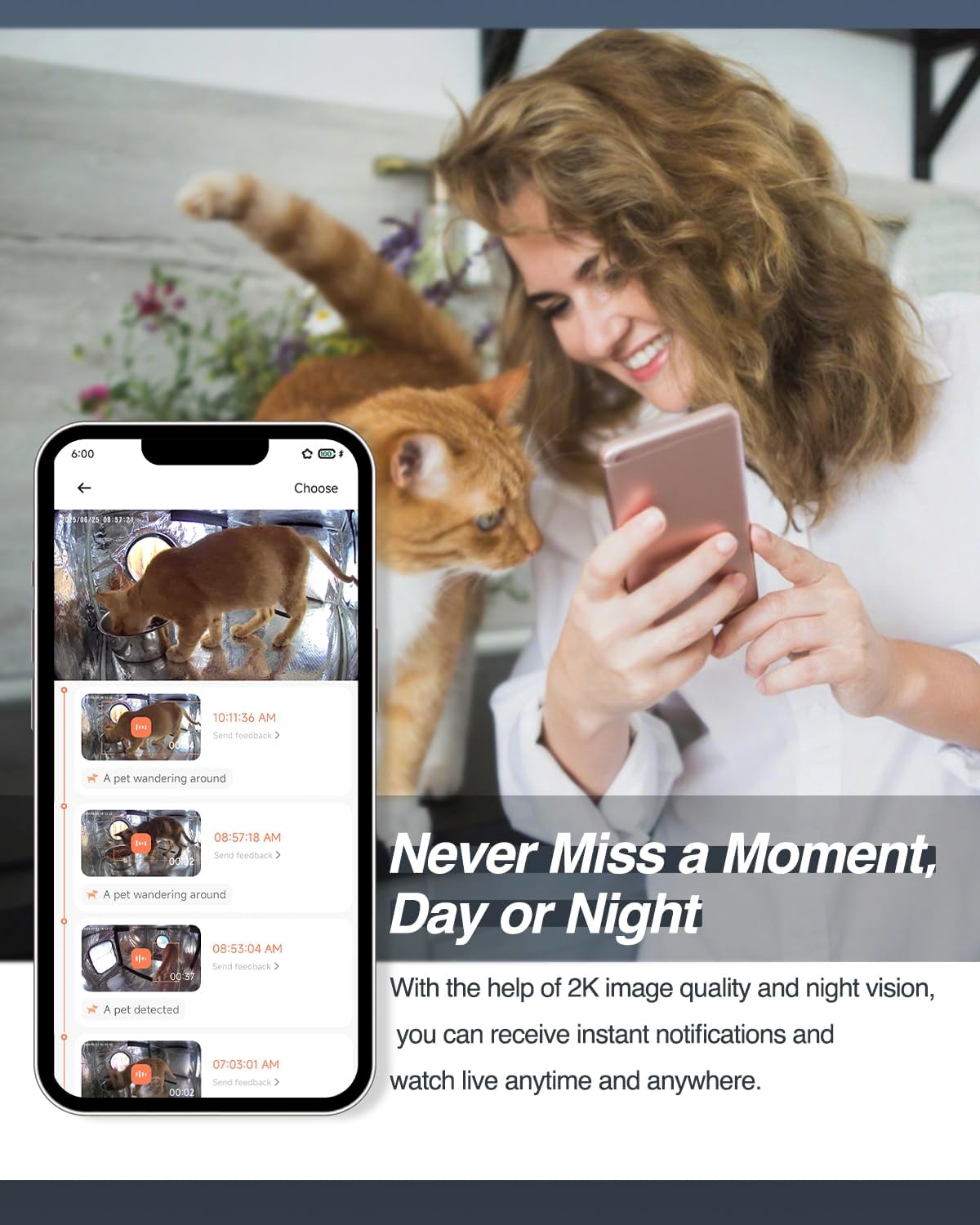 Heated Cat House for Outside,Dual Camera Mounts,100% Weatherproof & Extremely Insulated,Elevated Feral Cat Shelter with Escape Door,Waterproof Eaves for Outdoor Stray Barn Cat(Dark Grey, L with Cam)