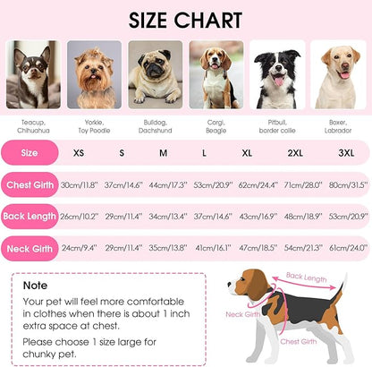 Queenmore Dog Sweaters for Large Dogs, Plaid Large Dog Sweater, Turtleneck Pet KintSweater with Check Pattern, Long Sleeve Holiday Pet Knitwear, Pink L